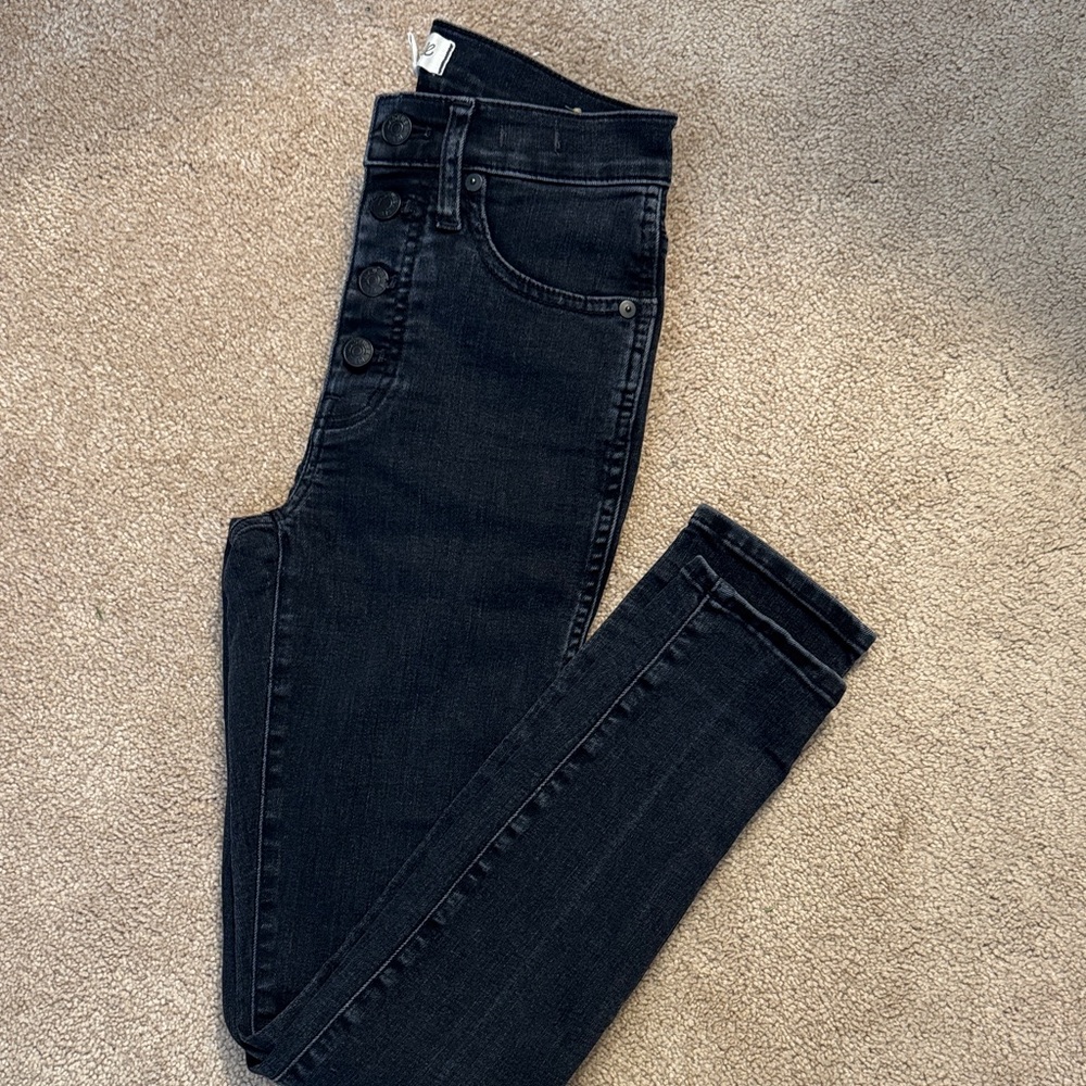 Madewell Women's Black High Rise Skinny Jeans
